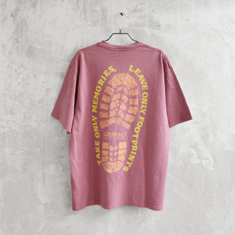 Footprints Tee Pigment Dyed