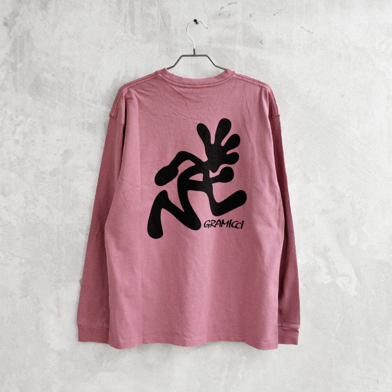Running Man L/S Tee Pigment Dyed