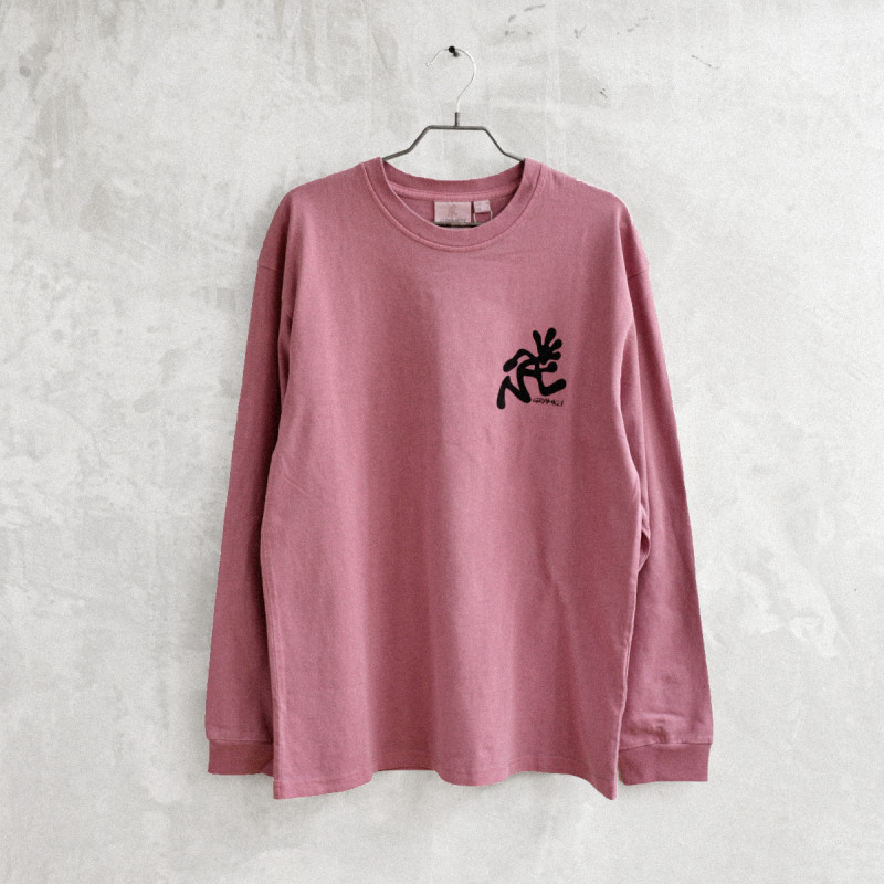 Running Man L/S Tee Pigment Dyed