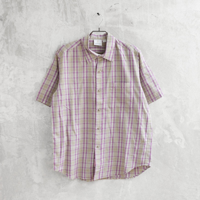 S/S Checkered Ombre Shirt