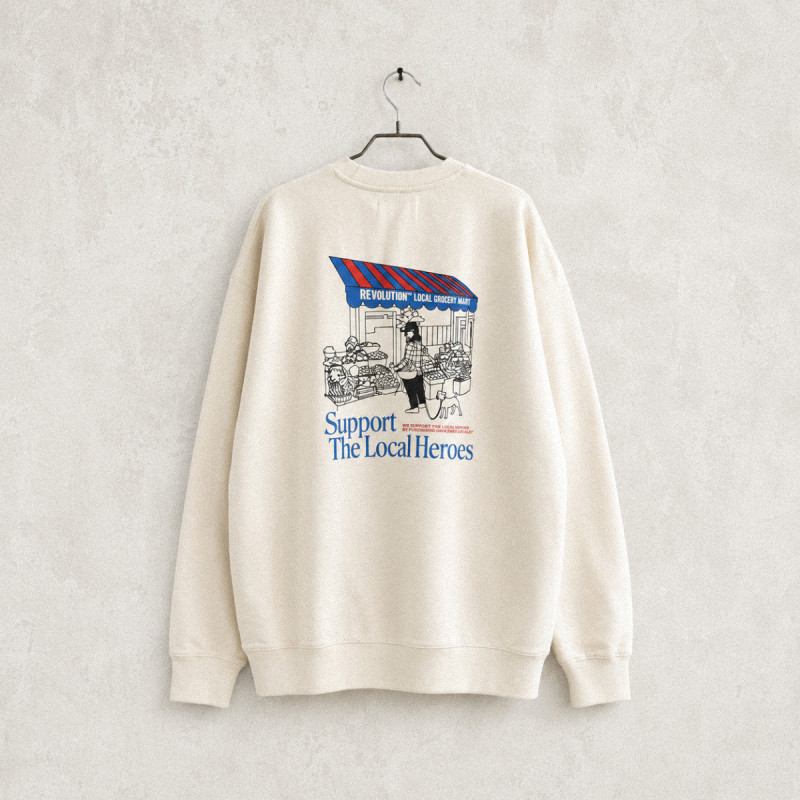 Printed Crewneck Sweatshirt