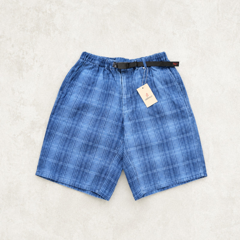 Lagoon Short Denim Plaid