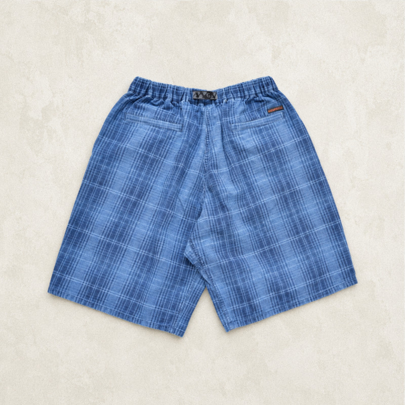 Lagoon Short Denim Plaid